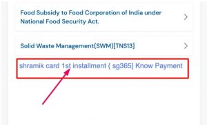E Shram Card 01st Payment