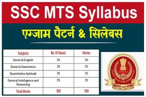 ssc mts syllabus 2022