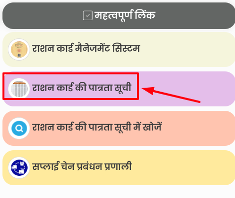 ration card list