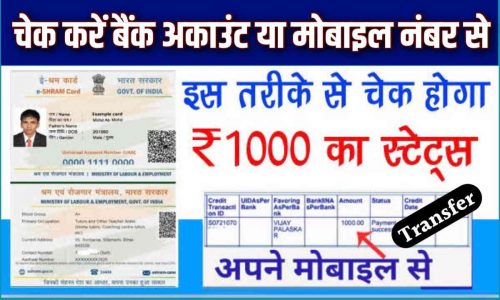 Shram Card Online Check Payment