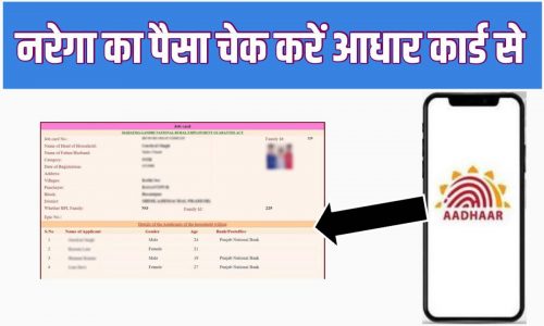 Narega Payment Check with Aadhar Card