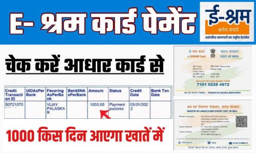 Shram Card Chcek Status with Aadhar Card