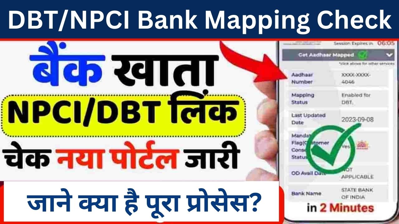 DBT/NPCI Bank Account Mapping Check