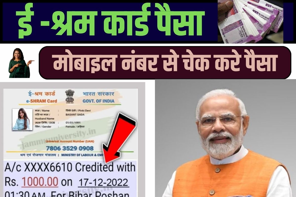 E Shram Card Balance Check 2023