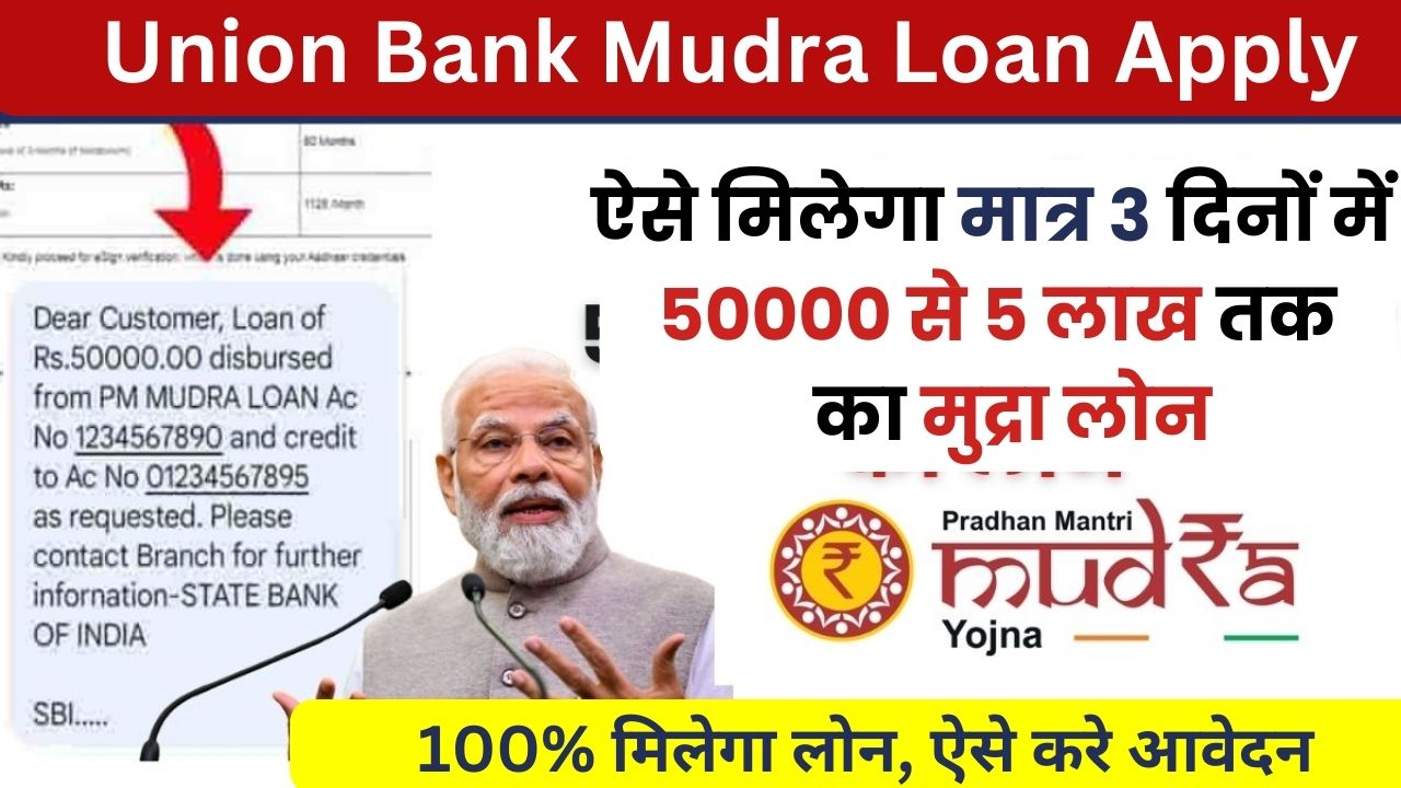 Union Bank Mudra Loan Apply